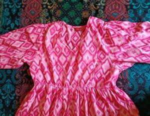 Pink Printed Dress