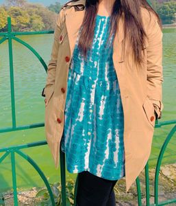 Stylish Tan Trench Coat