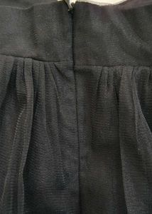 ROVING MODE Black Midi Skirt (L)