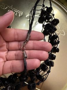 Beaded Black Necklace