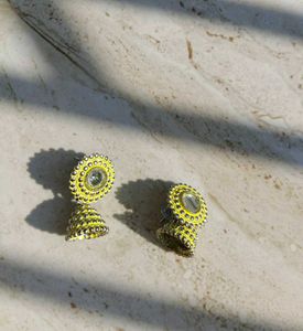 Light Yellow Jhumka