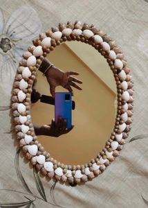 Seashell Oval Mirror