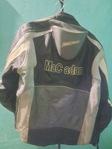 Leather Riding Jacket With Hump At The Back