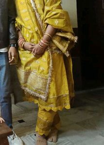 3 Peice Suit For Haldi Ceremony