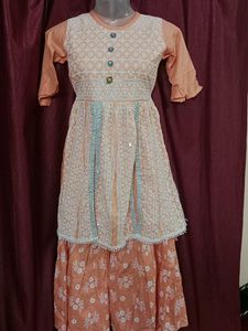 New Kids Nyera Cut Plazo Set
