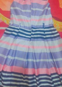 Striped Pleated Dress