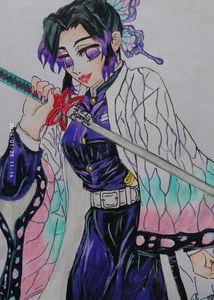 anime artwork of shinobu kocho