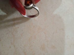 gomutra Gemstone pure silver kdm marked  Ring