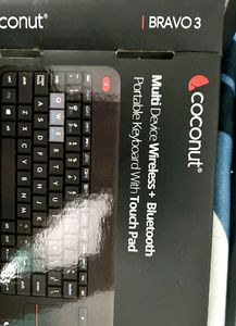 Portable Wireless Bluetooth Keyboard with Touchpad