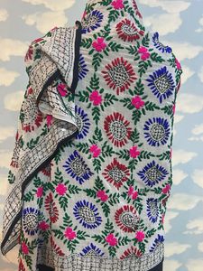 Embroidered Floral Dupatta Shawl