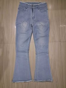 blue denim bootcut jeans