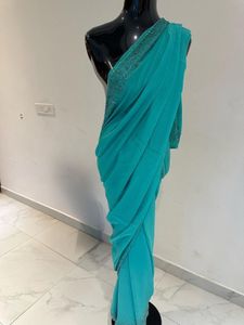 Blue Saree