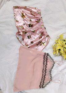 Very Fancy Satin Cute Lace Cami With Top