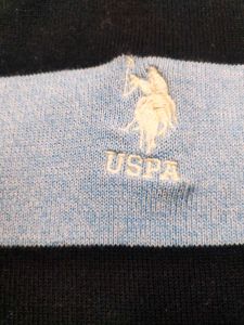 Black And Sky Blue Sweater