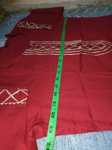 Maroon Kurta