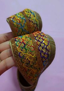 An authentic and ethnic rajasthani mojri for women