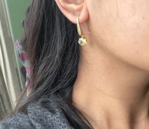 Iridescent Crystal Drop Earrings