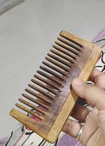 Wide Toothed Wooden  Neem Comb