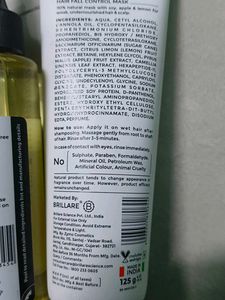 Brillare Hair Fall Control Mask &amp; Tea Tree Oil