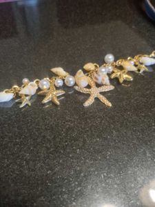 Yellow Chimes Bracelet Beachy W Shells New