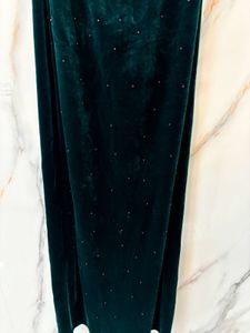 Gorgeous Green Gown Velvet