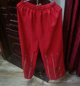 Red Kurti Set