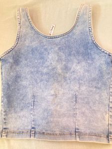 Denim Crop Top