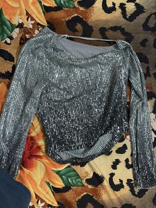 Sparkling Silver Top