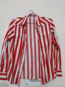 Candy Cane Striped Full Sleeve Wrangler Shirt.