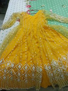 Bright Yellow Flowy Dress