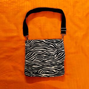 Zebra Print Crossbody Bag
