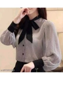Elegant Bow Tie Blouse