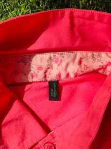 Pink Casual Shirt United Colors Of Benetton