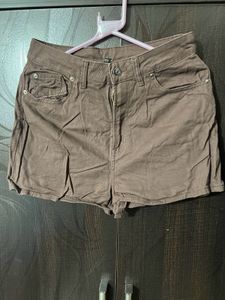 Brown Denim Shorts - H&amp;M