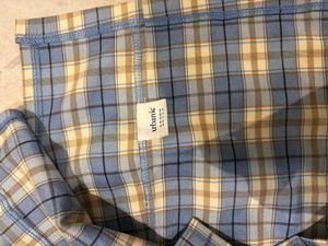 Blue Plaid Mini Skirt