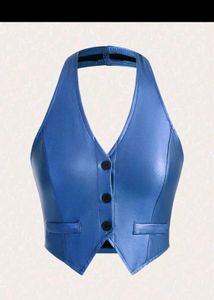 Savana Blue Halter Top Vest