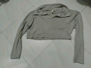 Crop Khaki Top