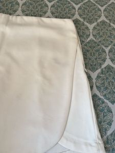 Trendy High waist White Skort