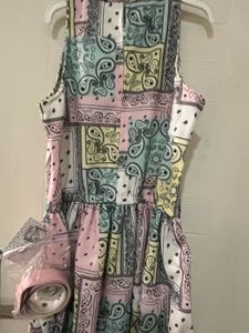Pastel Paisley Print Dress Tiny Baby Size 36