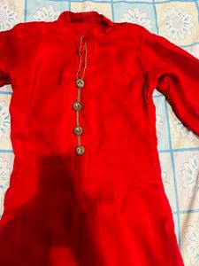 Designer party wear red  kurta