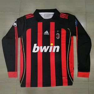 AC Milan Long Sleeve Jersey Size M Embroidery