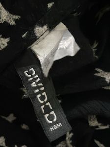 H&amp;M Bird Print Tie Neck Blouse