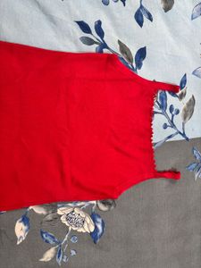 Red Sleeveless Tank Top