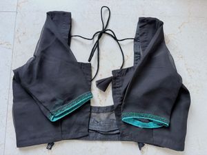 Black Stitched Blouse