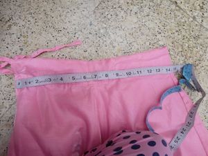 Pink &amp; Gold Embellished Anarkali Suit