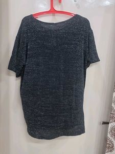 Sparkly Floral Print Top