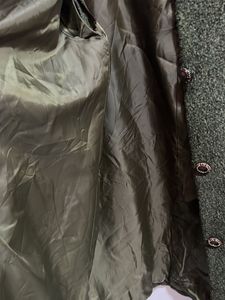 Green Wool Blend Coat