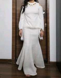 Off white Indo-western Lehenga 🤍✨️