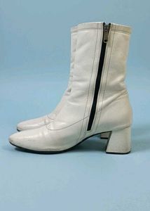 White Ankle Boots