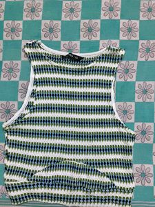 Striped Cropped Tank Top